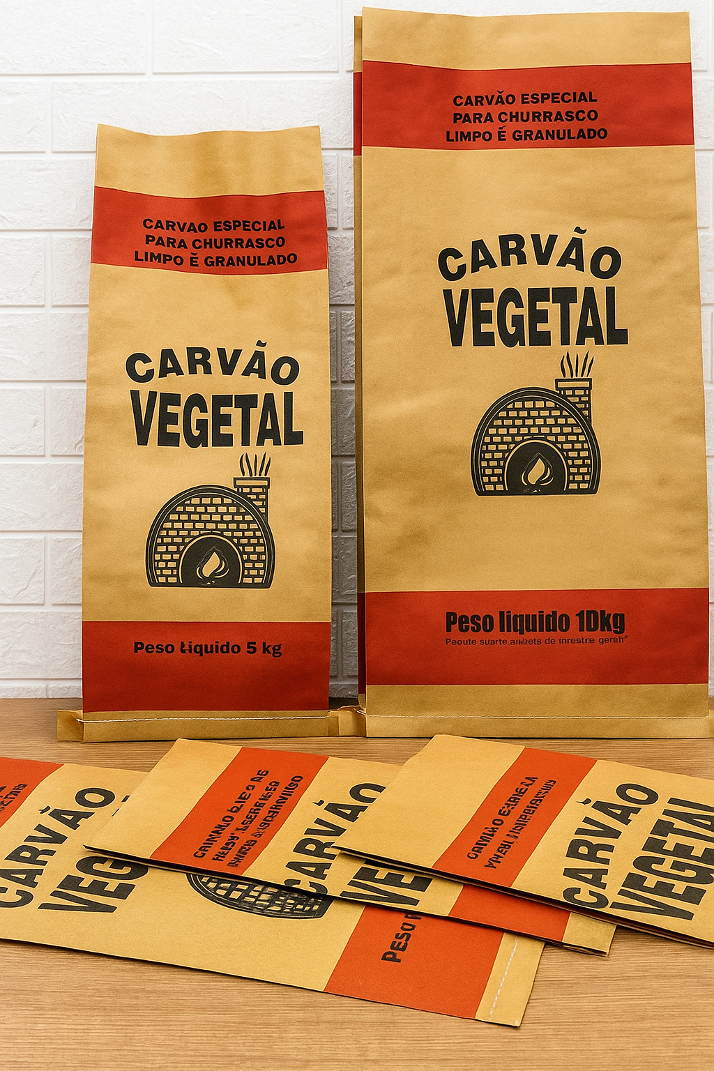 Saco para Carvão Padrão – Prático, Resistente e Sem Personalização